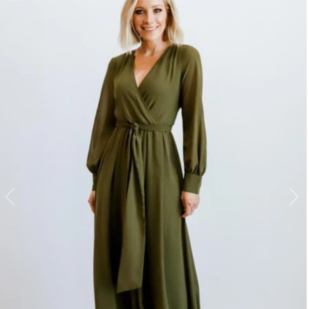 Baltic Born Lydia Maxi Dress - Olive Size XXXL